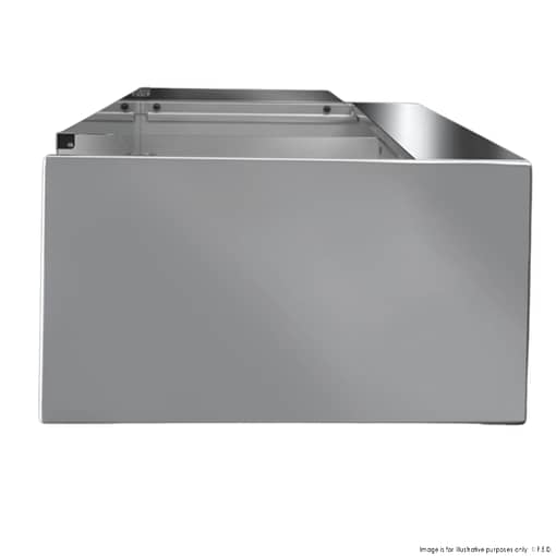 Tecnodom 2480mm MR80 Black Self-Serve Deli Display Fridge - Image 3