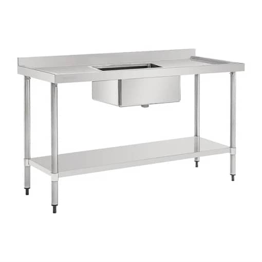 Vogue Single Bowl Sink Double Drainer 1500mm - HC906 - Image 2