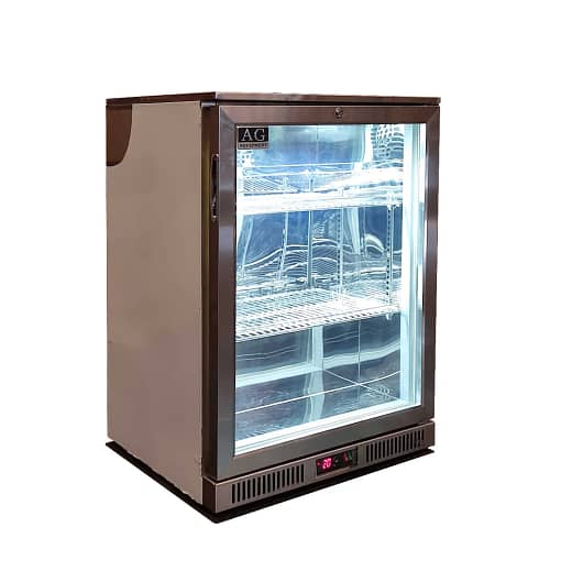 1 Hinged Door Bar Fridge Full Stainless Steel - Image 4