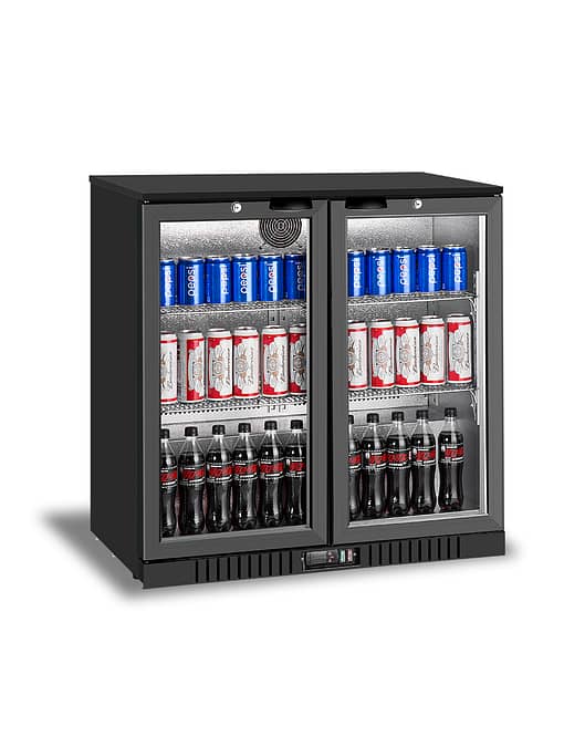 Atosa BB-208HEC Double Glass Door Compact Back Bar Fridge - Image 2