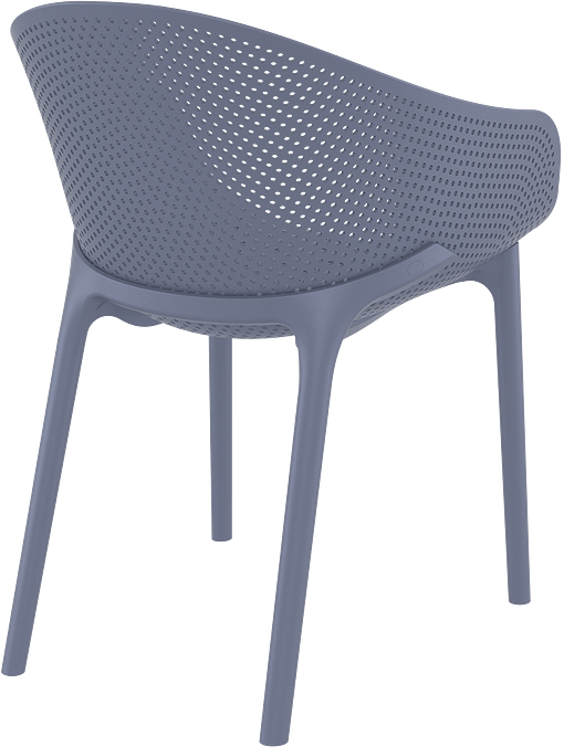 Anthracite Outdoor Chair - Siesta Sky Series - Modern Durability - Image 3