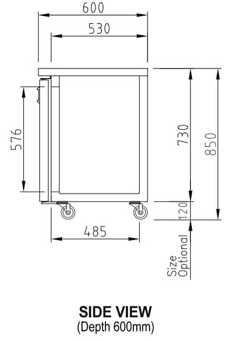 Turbo Air KGR18-3 (600) Undercounter Refrigerator with Glass Door – 516L Capacity - Image 2