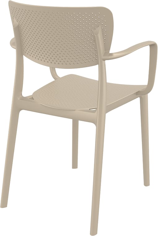 Commercial Grade Taupe Loft Armchair - Heavy Duty One-Piece Armchair by Siesta, Turkey - Image 4