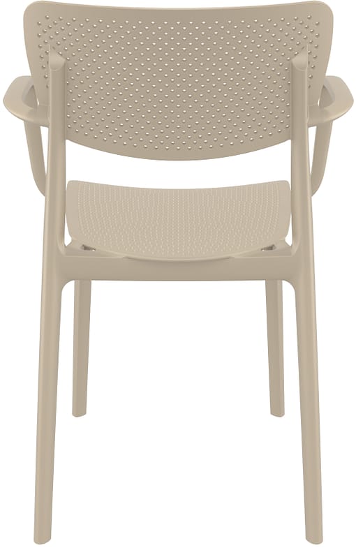 Commercial Grade Taupe Loft Armchair - Heavy Duty One-Piece Armchair by Siesta, Turkey - Image 3