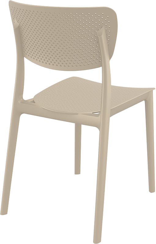 Commercial Grade Taupe Lucy Chair - Heavy Duty One-Piece Chair by Siesta, Turkey - Image 4