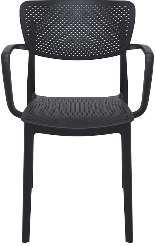 Commercial Grade Black Loft Armchair - Heavy Duty One-Piece Armchair by Siesta, Turkey - Image 3