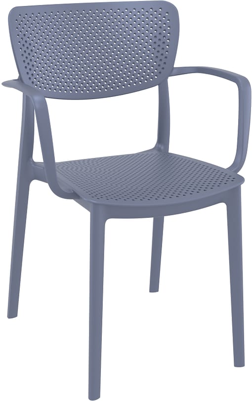 Commercial Grade Anthracite Loft Armchair - Heavy Duty One-Piece Armchair by Siesta, Turkey - Image 5
