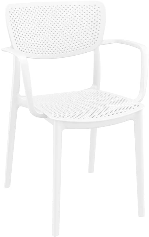 Commercial Grade White Loft Armchair - Indoor and Outdoor Armchair by Siesta, Europe - Image 2