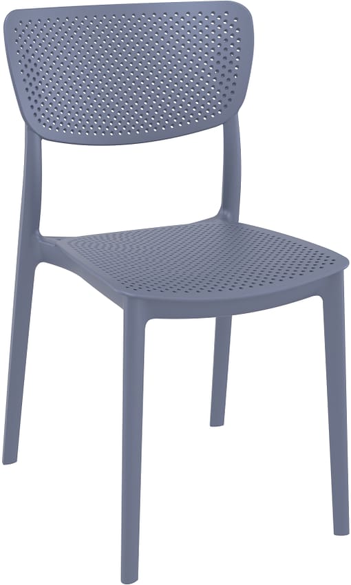 Commercial Grade Anthracite Lucy Chair - Heavy Duty One-Piece Chair by Siesta, Turkey - Image 2