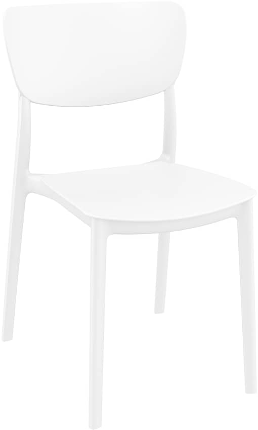 Commercial Grade White Monna Chair - Heavy Duty One-Piece Chair by Siesta, Turkey - Image 4