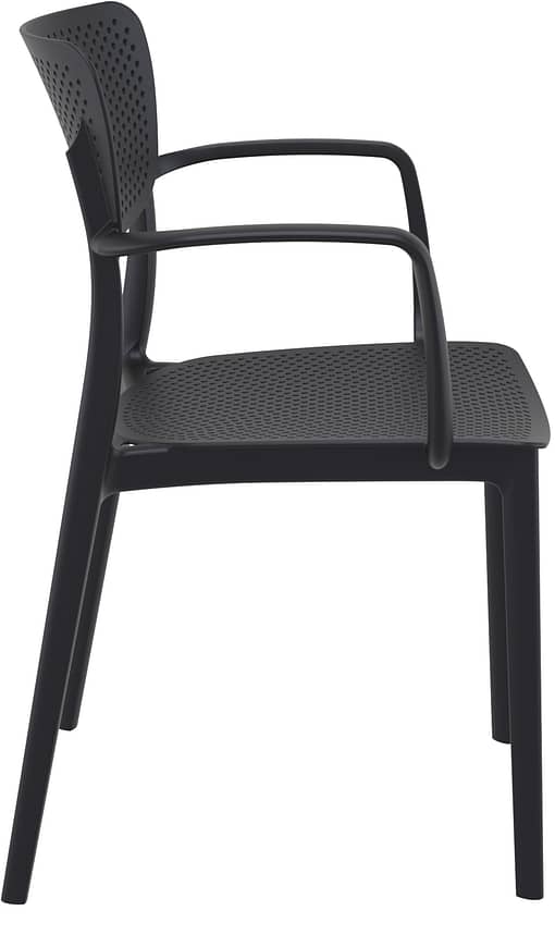Commercial Grade Black Loft Armchair - Heavy Duty One-Piece Armchair by Siesta, Turkey - Image 5