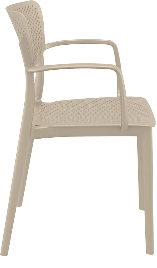 Commercial Grade Taupe Loft Armchair - Heavy Duty One-Piece Armchair by Siesta, Turkey - Image 2