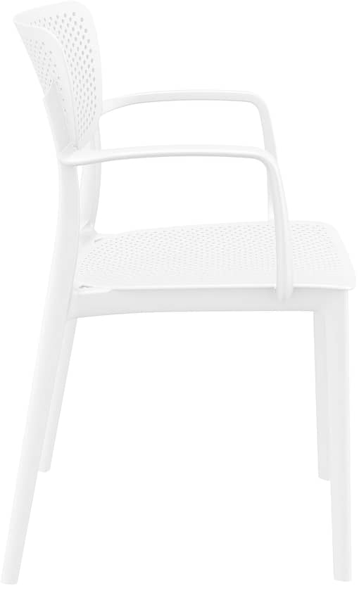Commercial Grade White Loft Armchair - Indoor and Outdoor Armchair by Siesta, Europe - Image 3