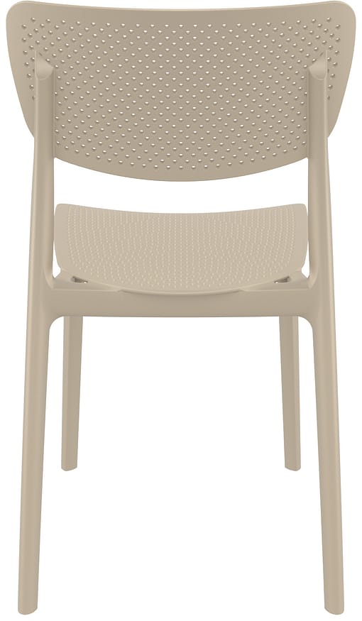 Commercial Grade Taupe Lucy Chair - Heavy Duty One-Piece Chair by Siesta, Turkey - Image 3