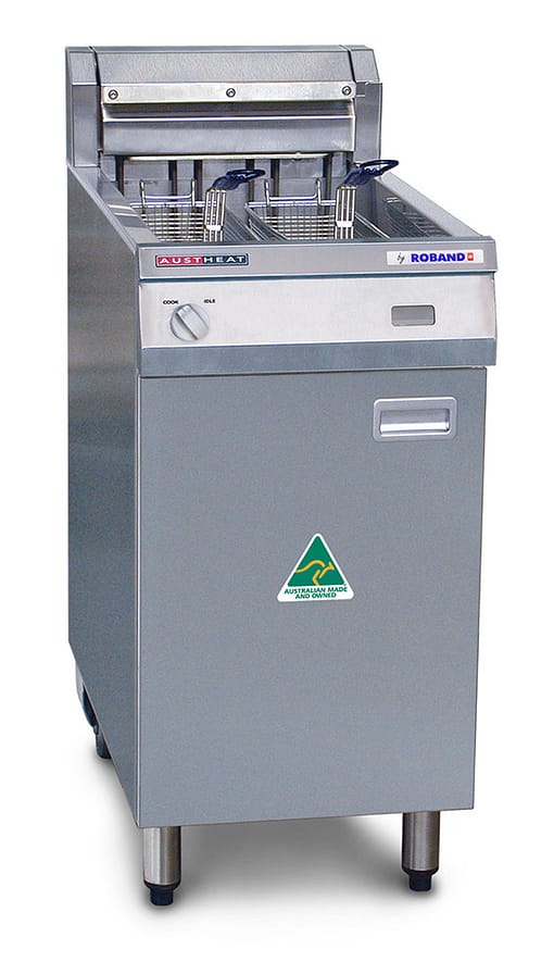 Austheat AF812R Single Pan Two Basket Electric Fryer - Rapid Recovery, 3 Phase, 16.7kW - Image 4