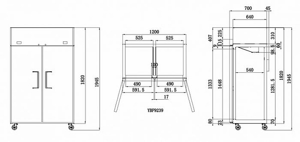 Atosa YBF9239 Dual-Temp Refrigerator & Freezer – KW Commercial Kitchen - Image 9