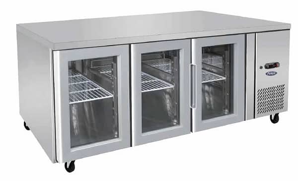 Atosa EPF3731 Three-Door Glass Cooling Fridge Table - 1795mm