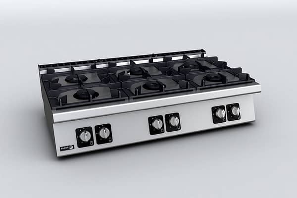 Fagor 700 series natural gas 6 burner SS boiling top CG7-60H - Image 3