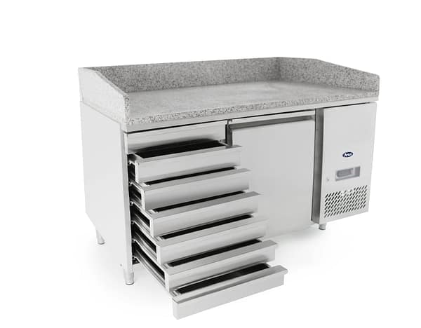 Atosa EPF3490 Single Door Pizza Table Fridge with Drawers - 1510mm