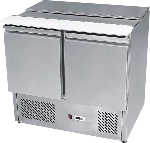 Atosa ESL3800 2-Door Sliding Lid Saladette Fridge - 900mm