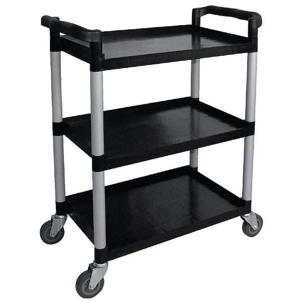 Vogue Mobile Trolley Compact Polypropylene Black - 130kg - Image 3
