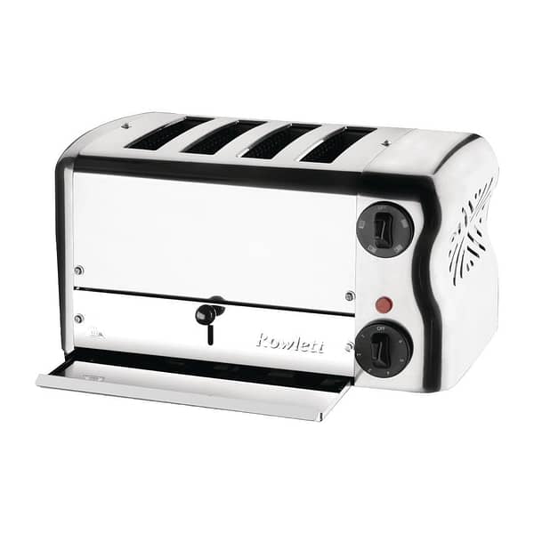 Rowlett Esprit 4 Slot Toaster Chrome with Elements & Sandwich Cage - Image 2