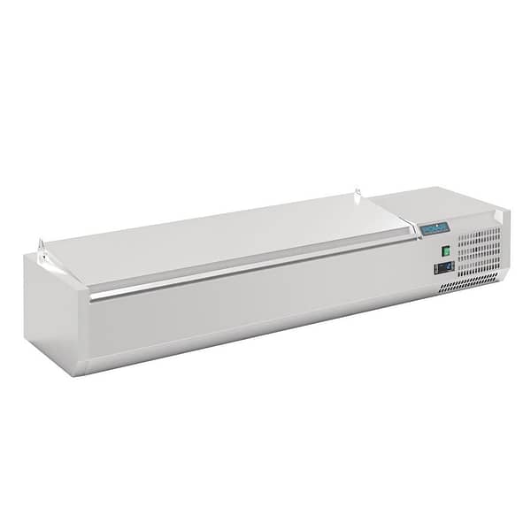 Polar G-Series Countertop Prep Fridge with Lid 6x 1/4GN with Hard Stainless Lid - Image 2