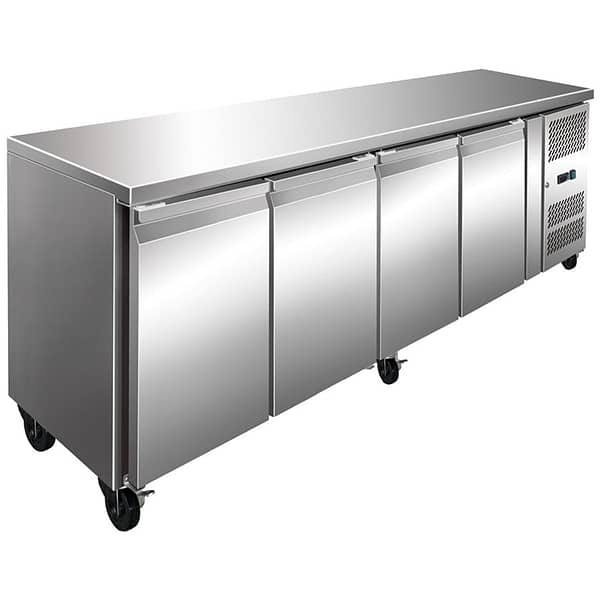 FE4100TN S/S Four Door Bench Fridge 511L - Image 2