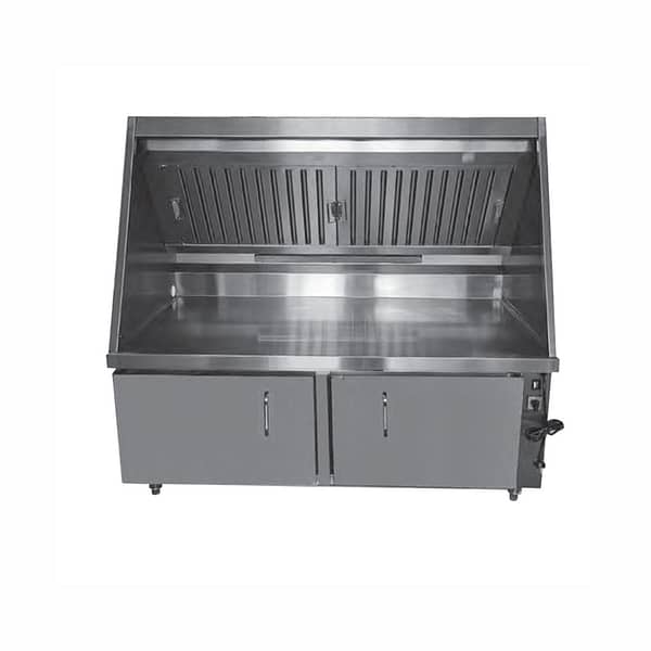 FED Stainless Steel Range Hood and Workbench System in 1200mm, 1500mm, and 1800mm widths