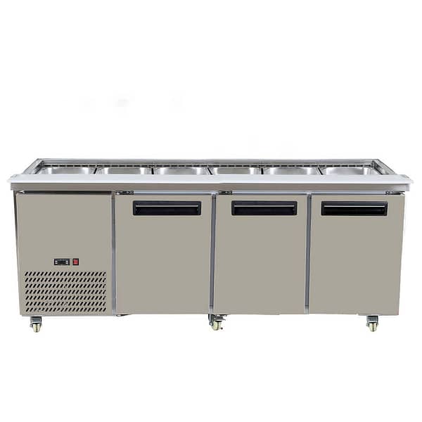 Thermaster PG210FA-B Three Door Bench Station - Holds 6× 1/1 GN Pans