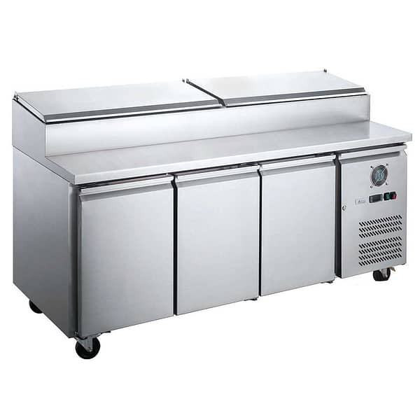 FED-X XSS8C20S3V Three Door Sandwich Prep Fridge with 580L Capacity & GN Compatibility