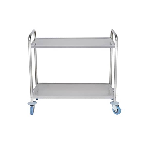 FED YC-102 Stainless Steel Trolley - Dual Shelves