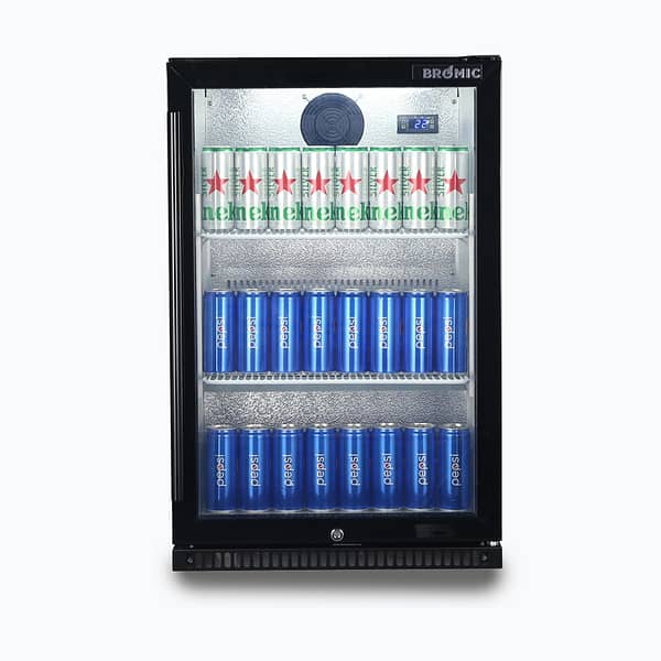 Bromic Chiller BB0120GD-NR B/Bar 1DR Hinged 118L 870mm
