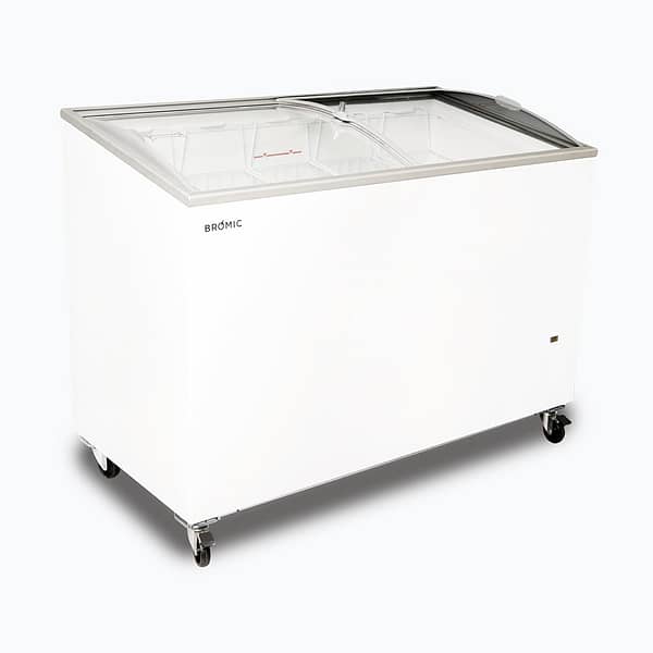 Bromic CF0400ATCG-NR 352L Curved Glass Top Display Chest Freezer - Image 5