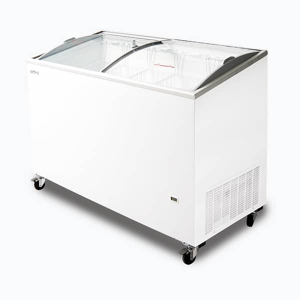 Bromic CF0400ATCG-NR 352L Curved Glass Top Display Chest Freezer - Image 6
