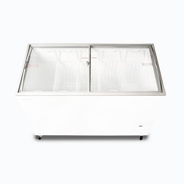 Bromic CF0400ATCG-NR 352L Curved Glass Top Display Chest Freezer - Image 7