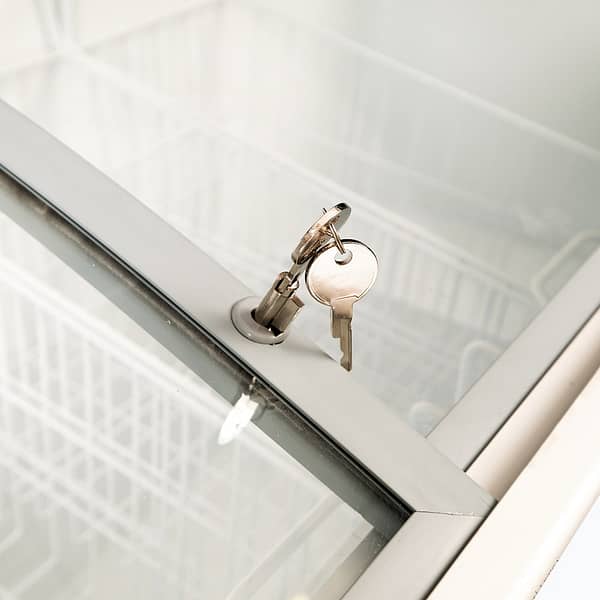 Bromic CF0600ATCG-NR 555L Curved Glass Top Chest Freezer – 6ft Display Model - Image 10