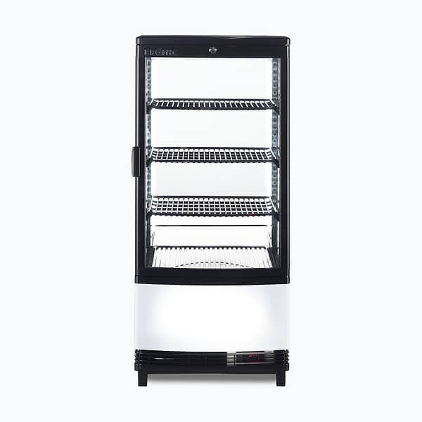 Bromic 80L Countertop Display Fridge - Curved Glass, Black CT0080G4BC-NR - Image 5