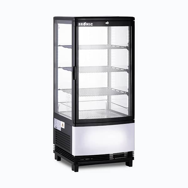 Bromic 80L Countertop Display Fridge - Curved Glass, Black CT0080G4BC-NR - Image 6