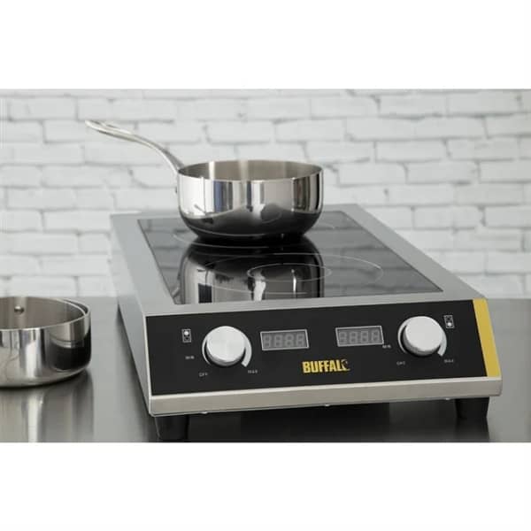 Apuro Heavy Duty Double Induction Hob - 7kW - Image 7