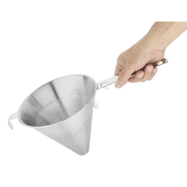 Vogue Small holes Conical Strainer - 180mm 7" - Image 5