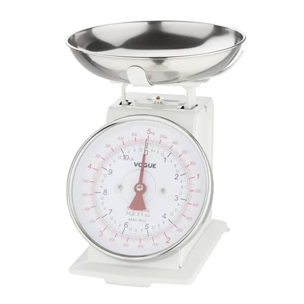 Vogue Kitchen Scale Bowl Top 5Kg/11lbs - Grad. 20g/1oz - Image 5