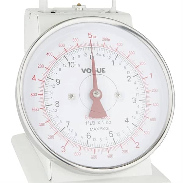 Vogue Kitchen Scale Bowl Top 5Kg/11lbs - Grad. 20g/1oz - Image 3