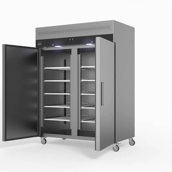 AG GNX1400TN – 1300L Upright Double Door Commercial Fridge - Image 4