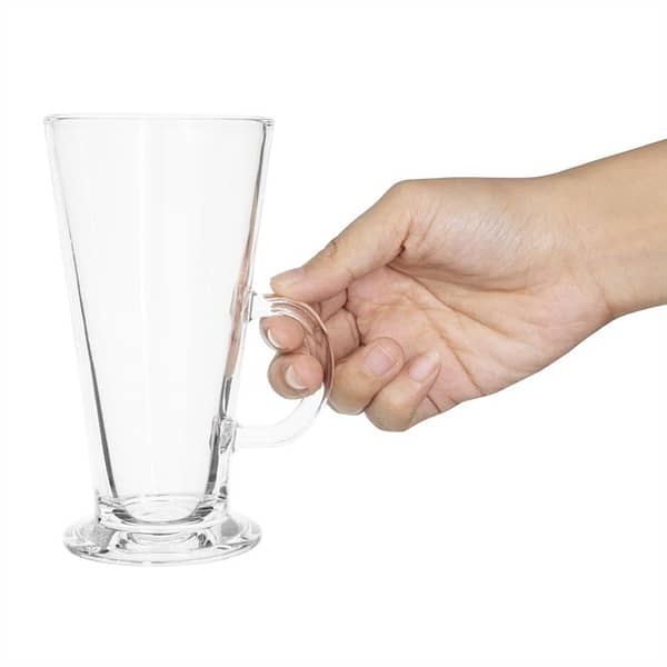 Olympia Toughened Coffee Latte Glass - 285ml 10oz (Box 12) - Image 5