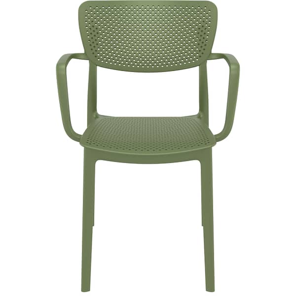 Commercial Grade Olive Green Loft Armchair - Indoor and Outdoor Armchair by Siesta, Europe - Image 4