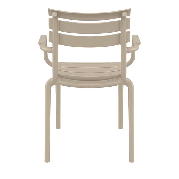 Black Paris Stacking Armchair - Indoor/Outdoor Seating Solution - Image 22