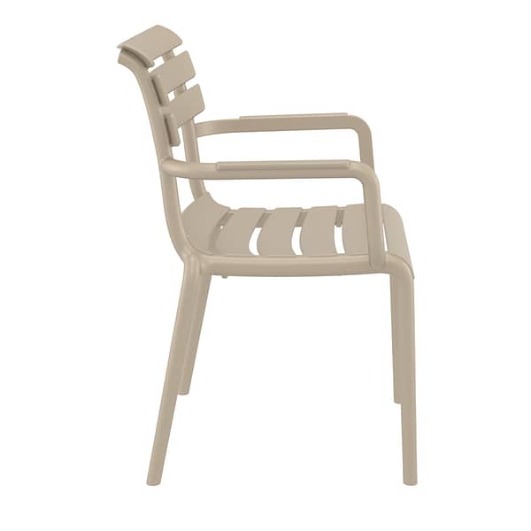 Black Paris Stacking Armchair - Indoor/Outdoor Seating Solution - Image 26