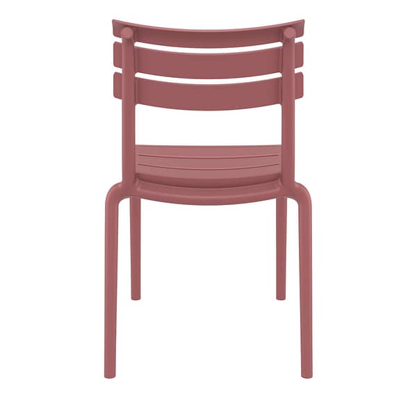 Black Furnlink Siesta Helen Stacking Chair - Durable & UV-Resistant for All-Weather Use - Image 15