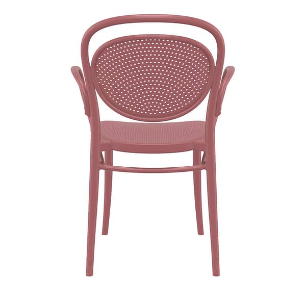 Furnlink Siesta Marcel XL Chair - Marsala UV stabilised Polypropylene - Image 3